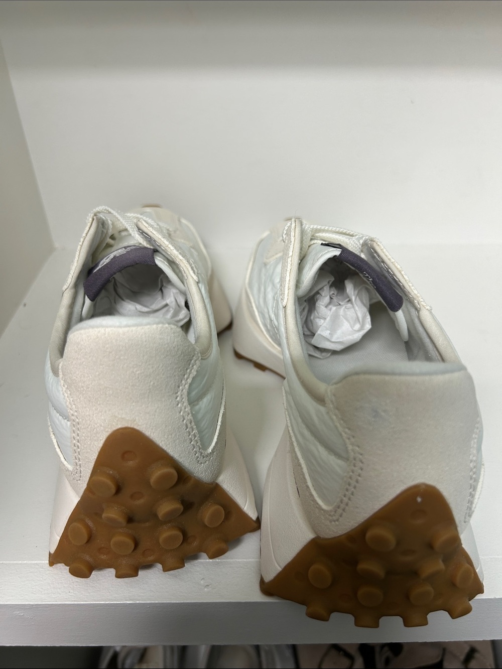 New Balance Cream & Purple Lifestyle Sneaker - Picture 3 of 6